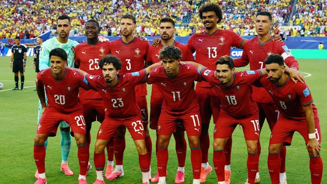 Duel Portugal vs Spanyol pada babak 16 besar Piala Dunia 2026 dalam laga bertajuk Derbi Iberia.