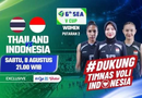 Timnas Voli Putri Indonesia Menghadapi Thailand